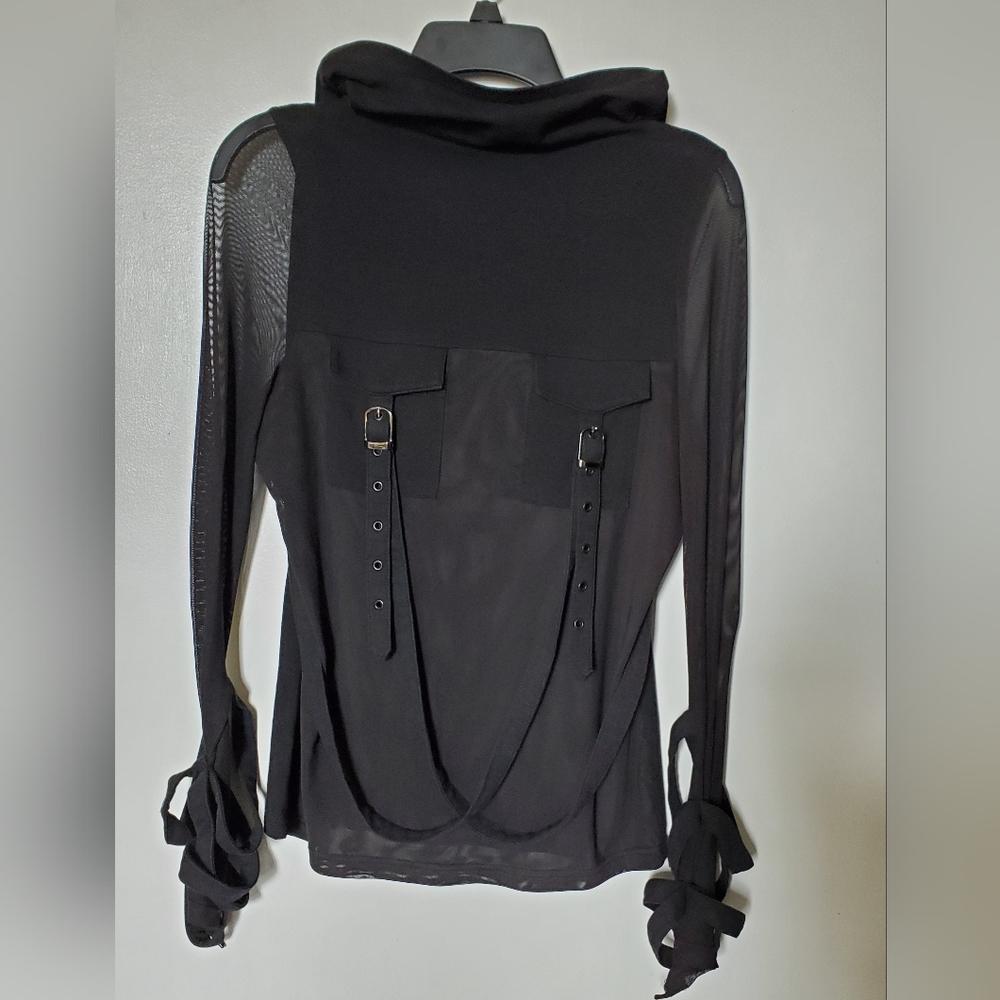Punk Rave Sheer Mesh Hoodie